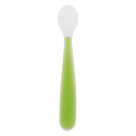 Chicco 068285 Cucchiaio morbido in silicone 6mesi+ Colore:Verde