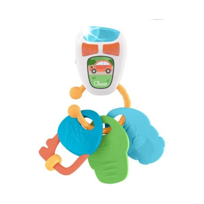 Chicco Chiavi Elettroniche Parlanti Bilingue con 3 Pendenti