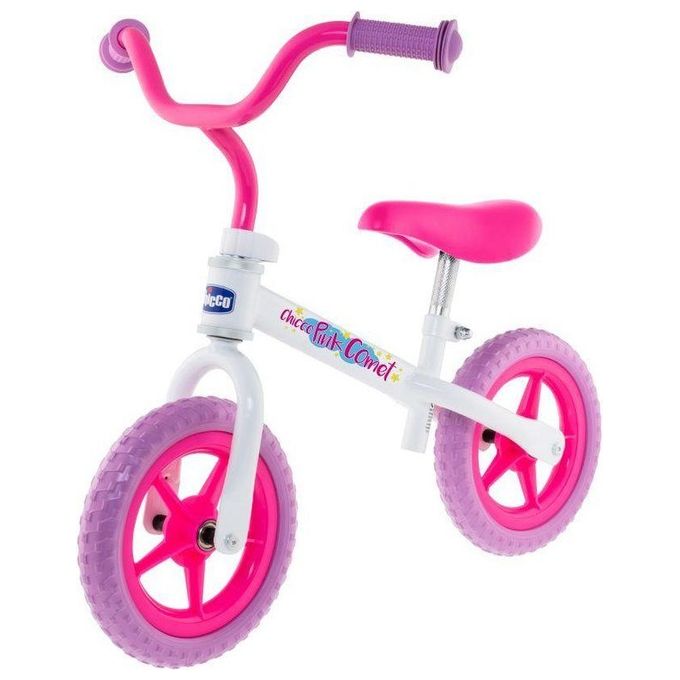Chicco First Bike Pink Comet Bicicletta Senza Pedali 2-5 Anni Rosa/Bianco