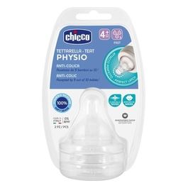 Chicco Perfect 5 Tettarella 4+ Mesi 3 Fori 2 Pezzi Trasparente