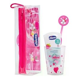 Set Igiene Orale Hippo 36m Fucsia