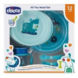 Chicco Set Pappa 12 Mesi Azzurro