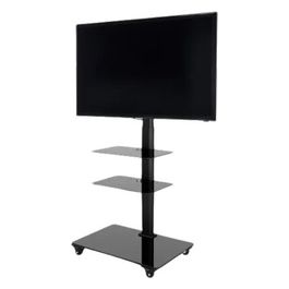 Porta Tv 65" Trolley Nero