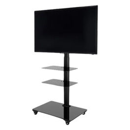 Trolley65N Mobile Porta TV 37/65 Metallo Vetro