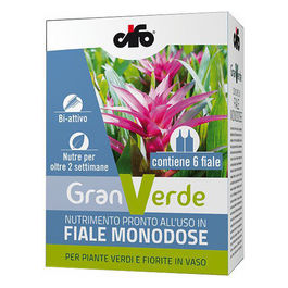 Concime Goccia Goccia Piante Verdi 40ml 6 Pezzi