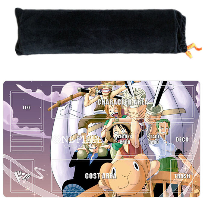 Cinereplicas, Tappetino Scrivania One Piece Going Merry e la Ciurma, 80x35 cm, Rosa