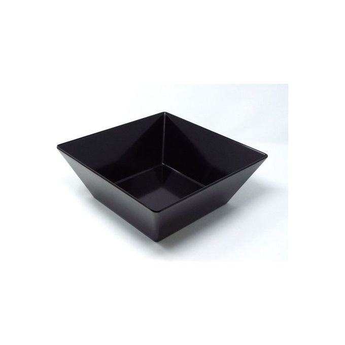 Ciotola quadrata Cm.13 Canon Melamina Nero