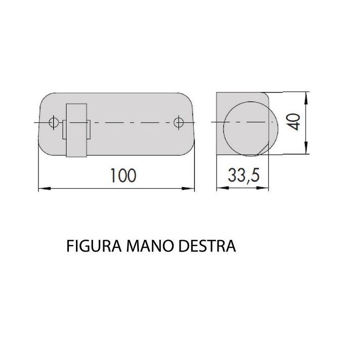 Cisa 07018002 Bocchetta Per Elettroserrature Da Applicare Sx