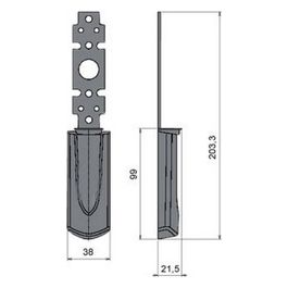 Cisa 07176660 Placca Esterna Nera