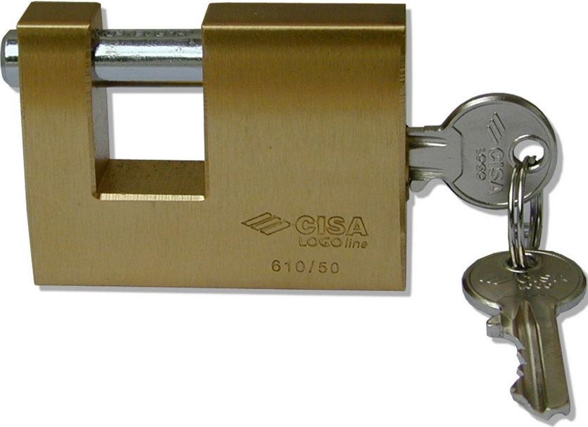 Cisa 21610-63 Lucchetto logo Serratura ottone