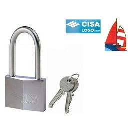 21711400 Lucchetto Ad Arco Lungo Mm 40 Chiave Piatta Cifratura Kd