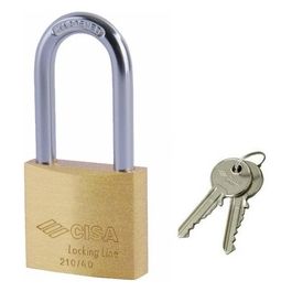 Ll Lucchetto Ottone Mm 40 Arco Lungo