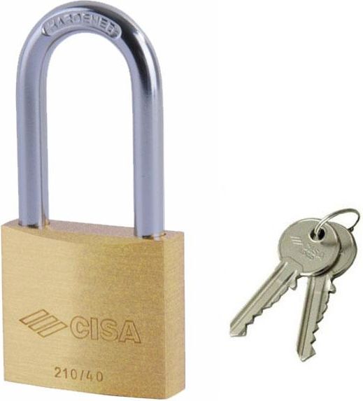Cisa Lucchetto Ottone Mm 30 Arco Lungo
