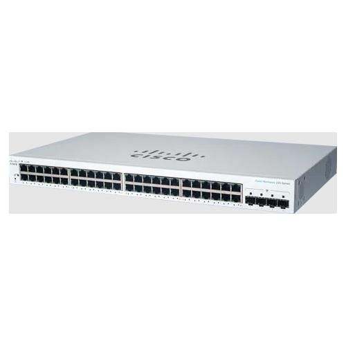 Cisco CBS220-48T-4G Switch di Rete Gestito 48 Porte L2 Gigabit Ethernet 10/100/1000 1U Bianco