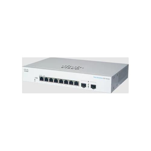 Cisco CBS220-8T-E-2G Switch di Rete Gestito 8 Porte L2 Gigabit Ethernet 10/100/1000 1U Bianco