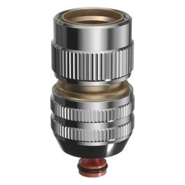 Raccordo Rapido Femmina per Tubi Gomma 1/2" 12-17mm Interno/Esterno 5/8" 14-19mm-3/4" 19-25mm Ottone Cromato Metal-Jet