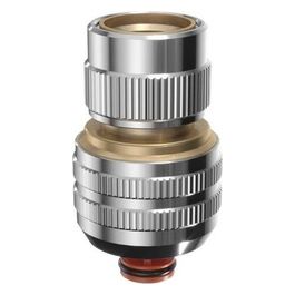 Raccordo Rapido Femmina per Tubi Gomma 3/4" 19-25mm Interno/Esterno Ottone Cromato Metal-Jet