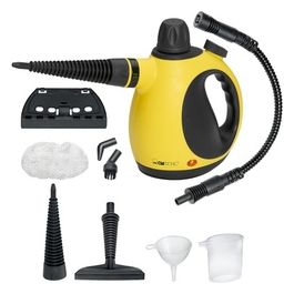 DR 3653 Pulitore a Vapore 1050W 250 Milliliters 44 Decibel 18/10 Steel Giallo/Nero