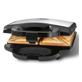 ST 3778 Nero-inox Piastra da Sandwich per 2