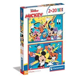 Clementoni 2 Puzzle da 20 Pezzi Disney Junior: Mickey