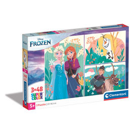 Clementoni 3 Puzzle da 48 Pezzi Frozen