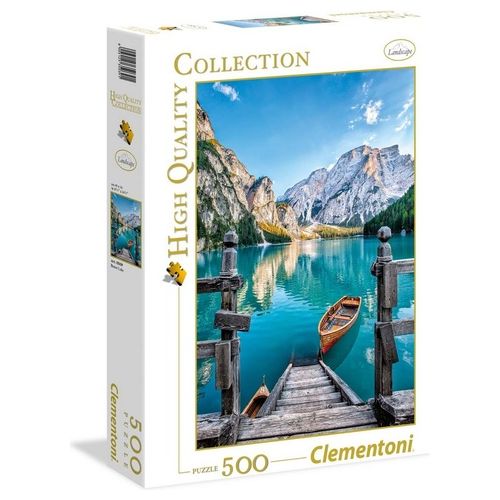 Clementoni 35039 Puzzle 500 Pezzi Braies lake