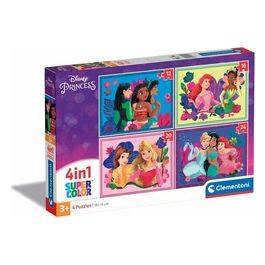 Clementoni 4 Puzzle in 1 Disney Princess