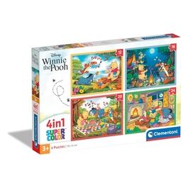 Clementoni 4 Puzzle in 1 Winnie The Pooh