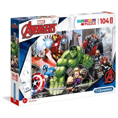 Clementoni Avengers Ready to Fight Maxi Puzzle 104 Pezzi