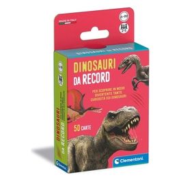 Clementoni Carte da Gioco Dinosauri da Record