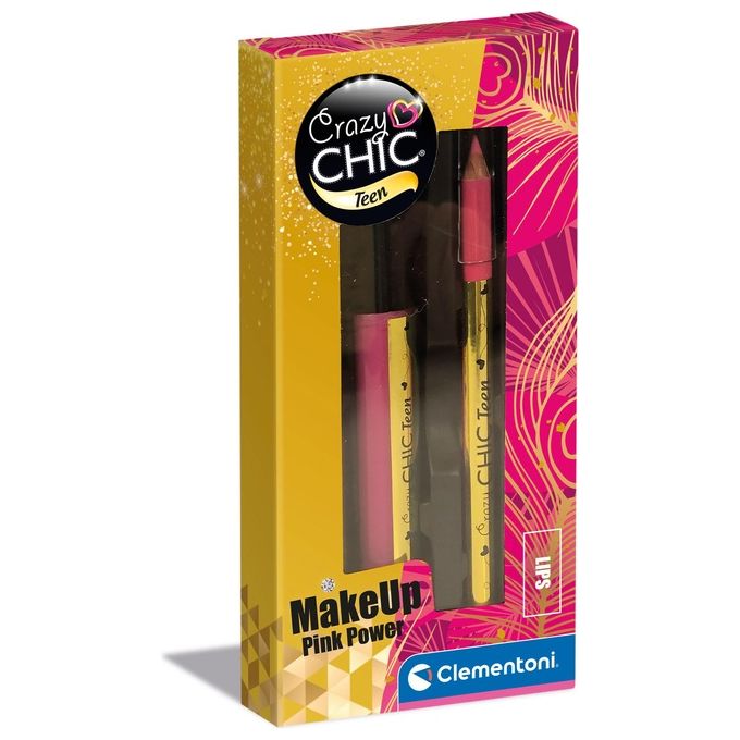 Clementoni Crazy Chic Teen-Lipgloss and Pencil Pink Power