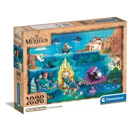 Disney Maps Little Mermaid Puzzle 1000 Pezzi