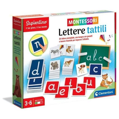Clementoni Educativo Montessori Lettere Tattili
