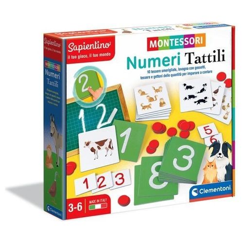 Clementoni Educativo Montessori Numeri Tattili