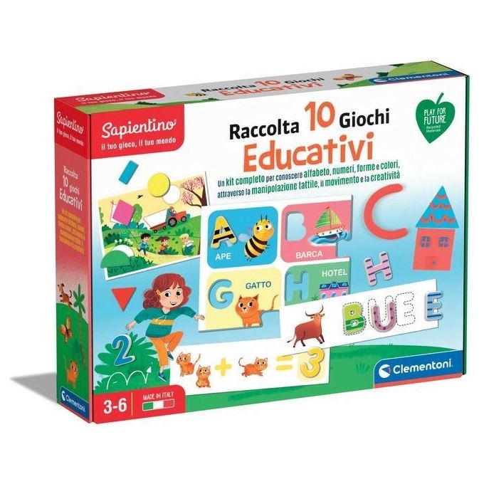 Clementoni Educativo Montessori Raccolta 10 Giochi Educativi
