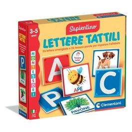 Gioco Educativo Sapientino Baby Montessori Lettere Tattili