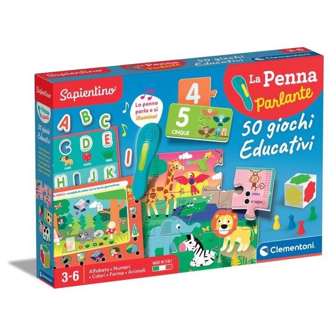 Image of Clementoni Gioco Educativo Sapientino Penna 50 Giochi