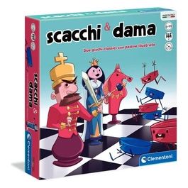 Clementoni Gioco da Tavolo Dama e Scacchi