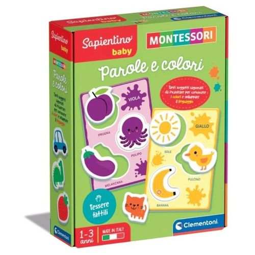 Clementoni Montessori Sapientino Baby Parole e Colori