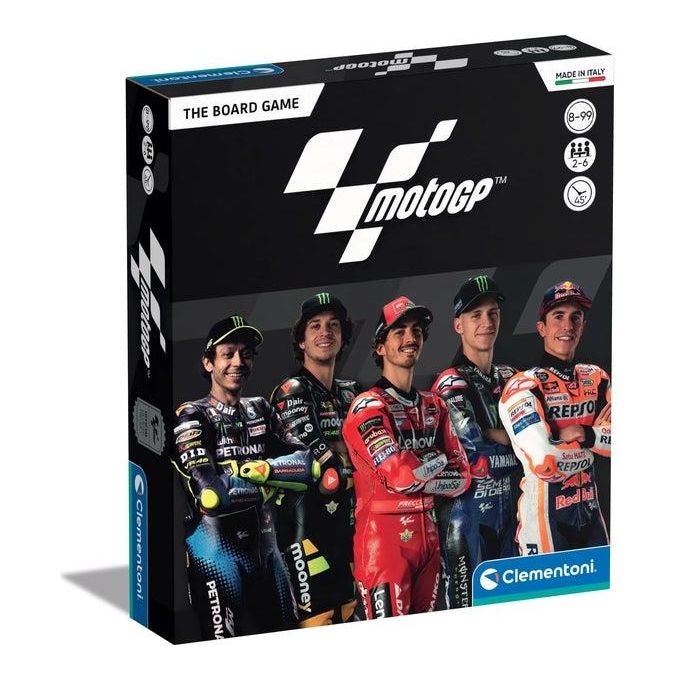Clementoni Moto GP Giochi da Tavolo per Appassionati di Motociclismo per Strategia e Divertimento