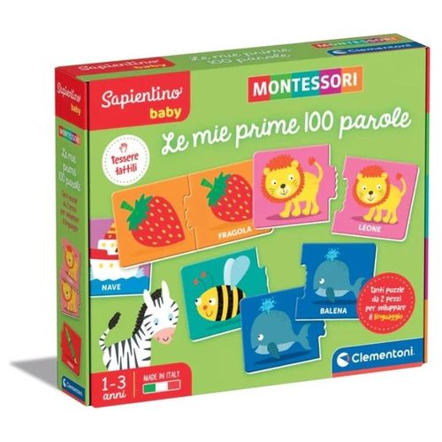 Clementoni Prescolare Montessori Prime 100 Parole