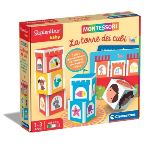 Clementoni Prescolare Montessori Torre dei Cubi