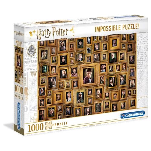 Clementoni Puzzle da 1000 Pezzi Impossible Harry Potter: Quadri dei Personaggi