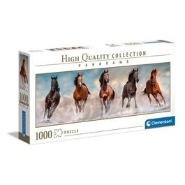 Clementoni Puzzle da 1000 Pezzi Panorama High Quality Collection Horses