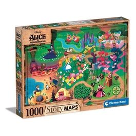 Puzzle da 1000 Pezzi Story Maps - Alice