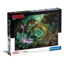 Clementoni Puzzle da 1000 Pezzi Dungeons e Dragons: Drago Verde