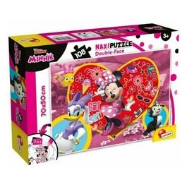 Puzzle Maxi 104 Pezzi – Disney Minnie, Dimensioni 62×42 cm, Cartone Riciclato, Età 6+ Anni
