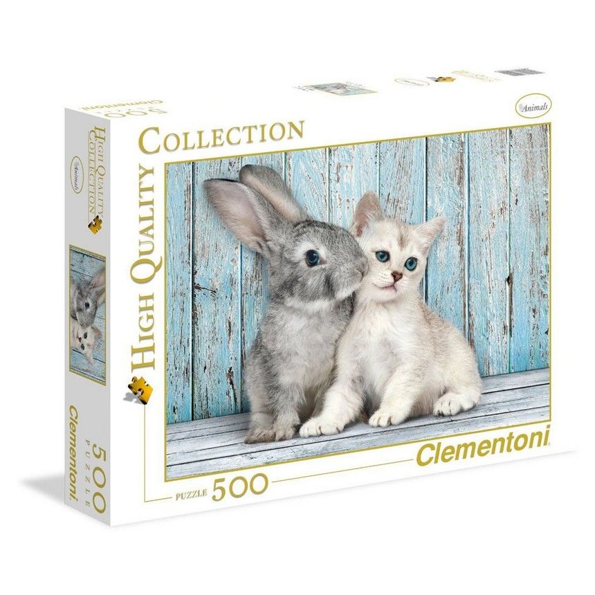 Clementoni Puzzle 500 Cat&amp;bunny