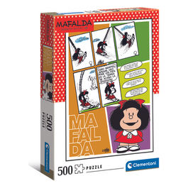 Clementoni Puzzle da 500 Pezzi Mafalda