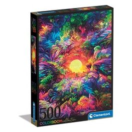 Puzzle da 500 Pezzi - Psychedelic Jungle Sunrise